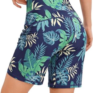 Quenteen Bermuda Shorts for Women 9" Knee Length Athletic Sweat Shorts High Waisted Yoga Jogger