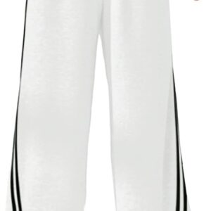 Quenteen Women's Wide Leg Sweatpants Casual High Waisted Straight Sweat Pants Drawstring Joggers with Pockets